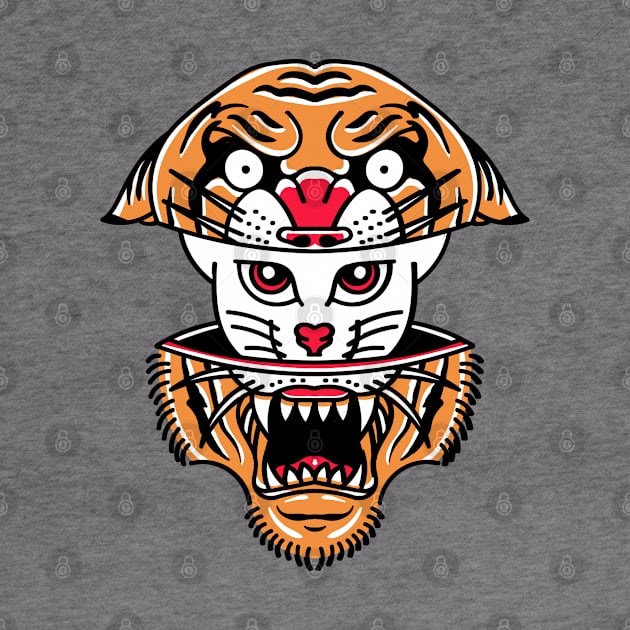 Tiger Cat Illustration by Mako Design 